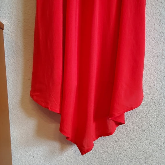 Splendid red kerchief bottom dress. NWOT - Picture 2 of 8